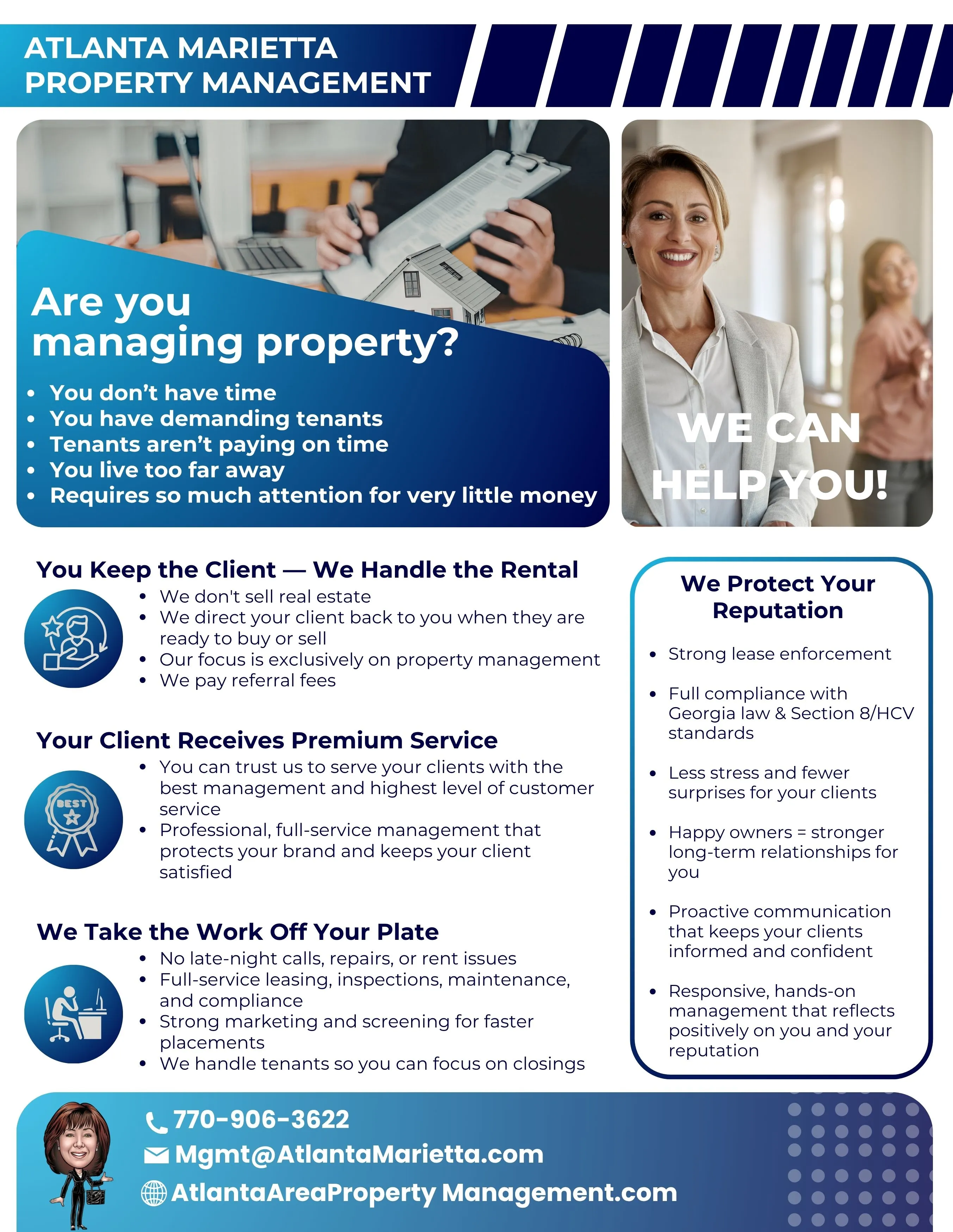 Atlanta Area Property Management Agent Flyer